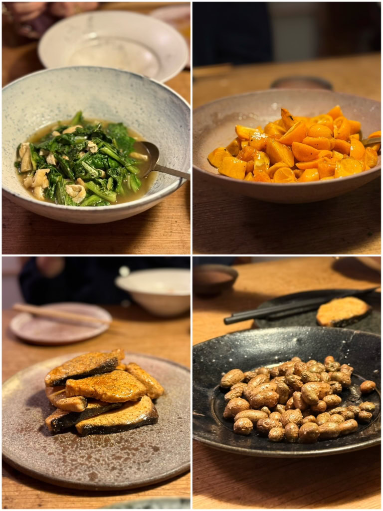 鹿児島の野口悦士さんの工房見学後の、心のこもったディナー