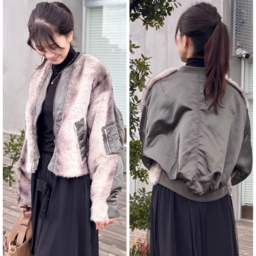 「RADIATE」のグラデーションフェイクファージャケット