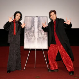 朧の森に棲む鬼　舞台挨拶　松本幸四郎さん　市川染五郎さん