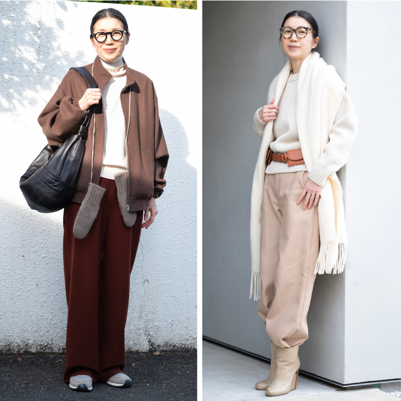 50代ニュアンスカラーコーデDay3・Day4