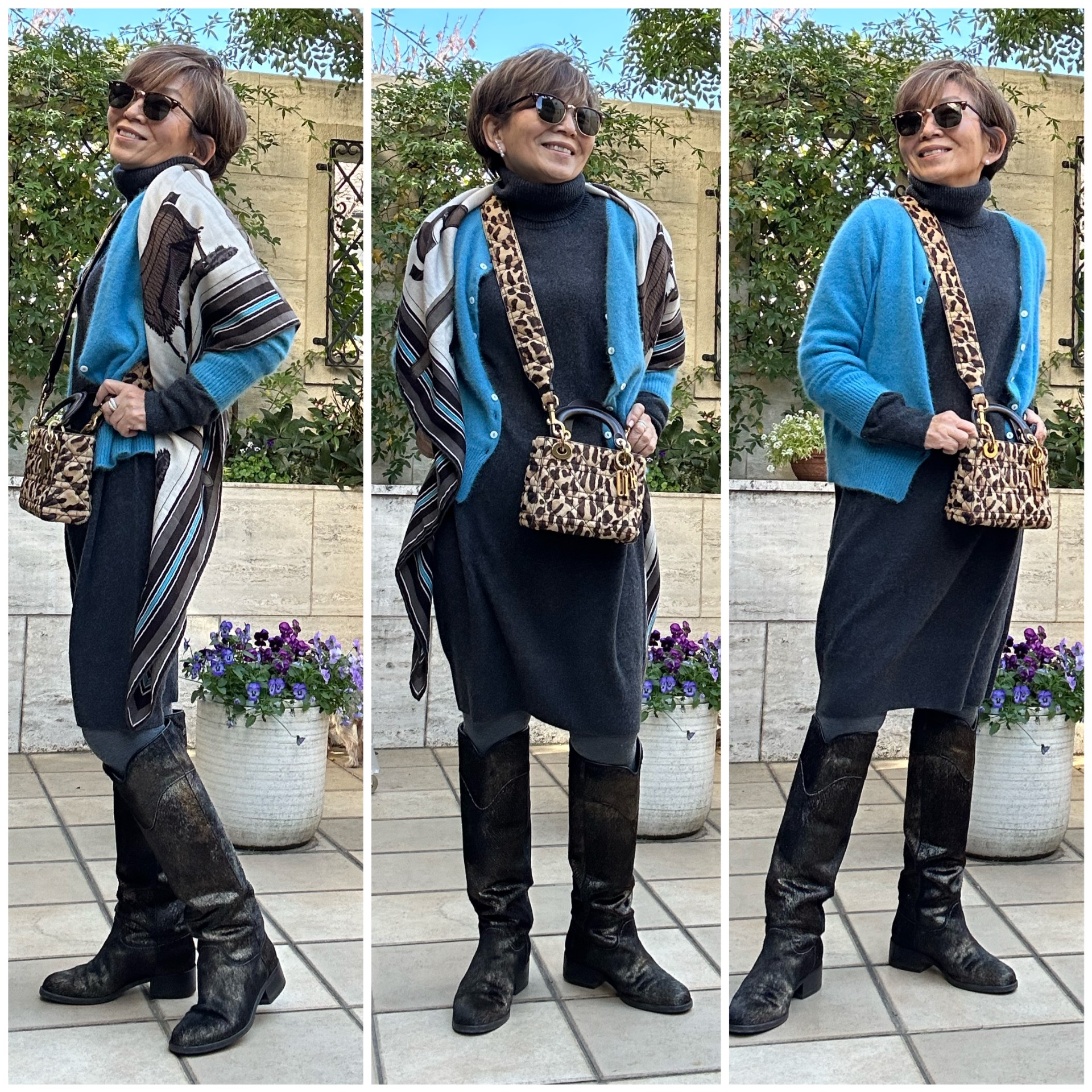 kotokoさん26年1月ブログ_ニットワンピースコーディネート