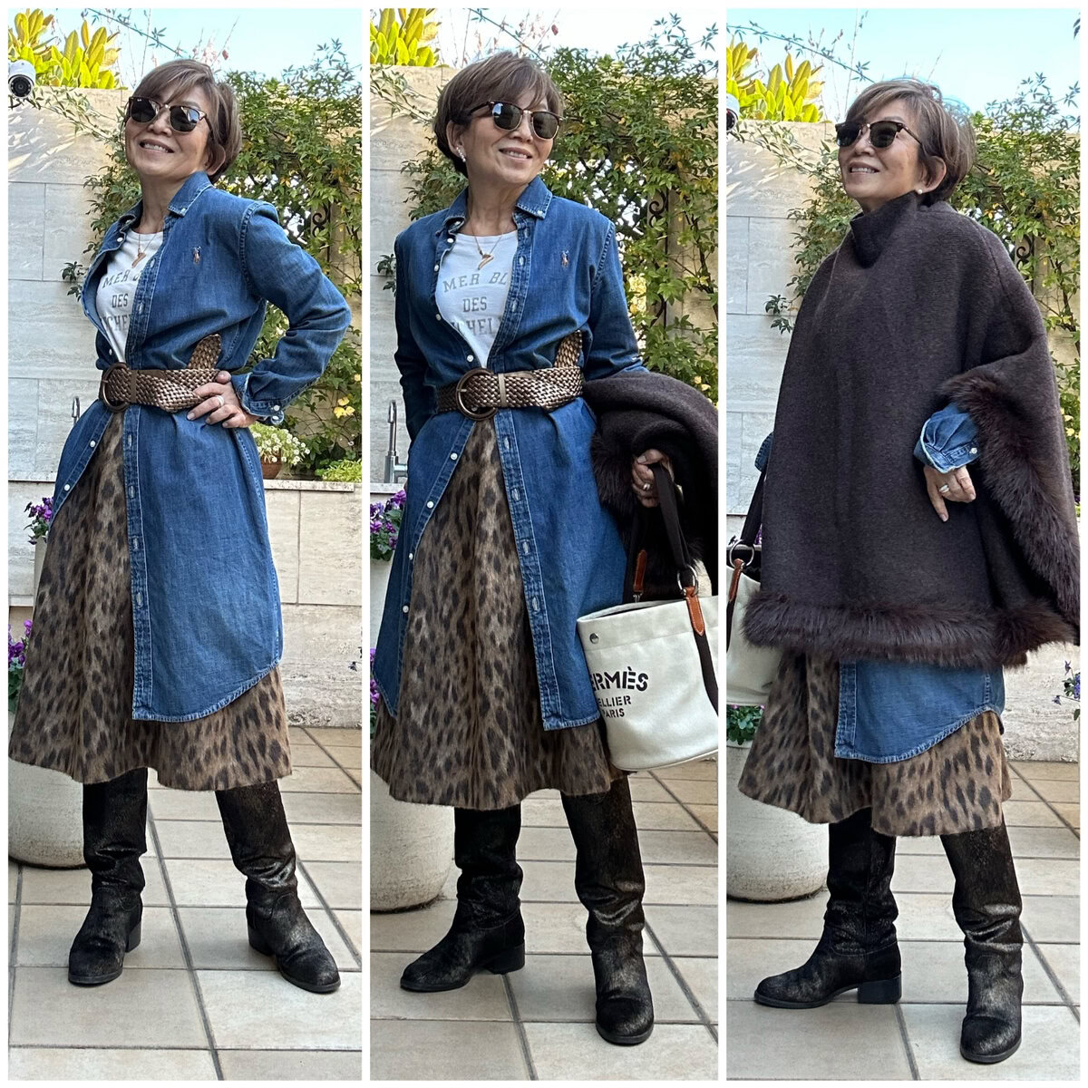 kotokoさん26年1月ブログ_アニマル柄スカートコーデ