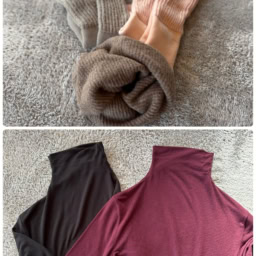 「UNIQLO」の極暖ヒートテックカシミヤブレンドタートルネックT (カラー:ワイン)