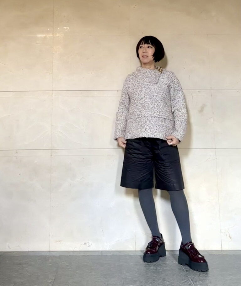 上林さん26年１月ブログ _ニットリブコーデ