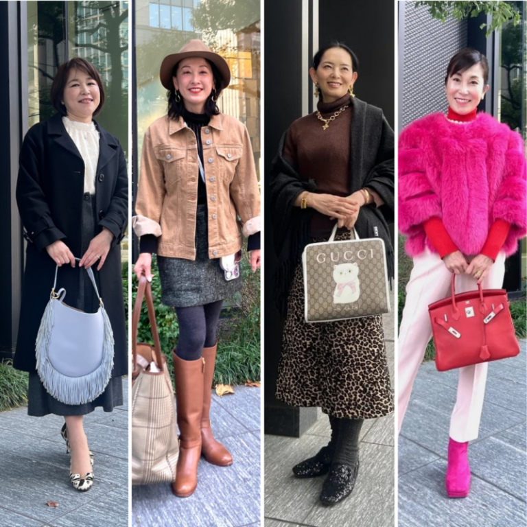 【第7位】【50・60代おしゃれスナップ】トレンドのブラウンから鮮やかなピンクまで！「色使い」が素敵な大人スタイル4選