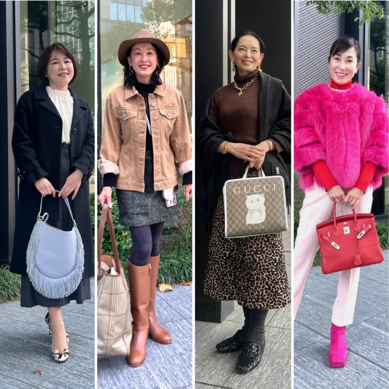 【第7位】【50・60代おしゃれスナップ】トレンドのブラウンから鮮やかなピンクまで！「色使い」が素敵な大人スタイル4選