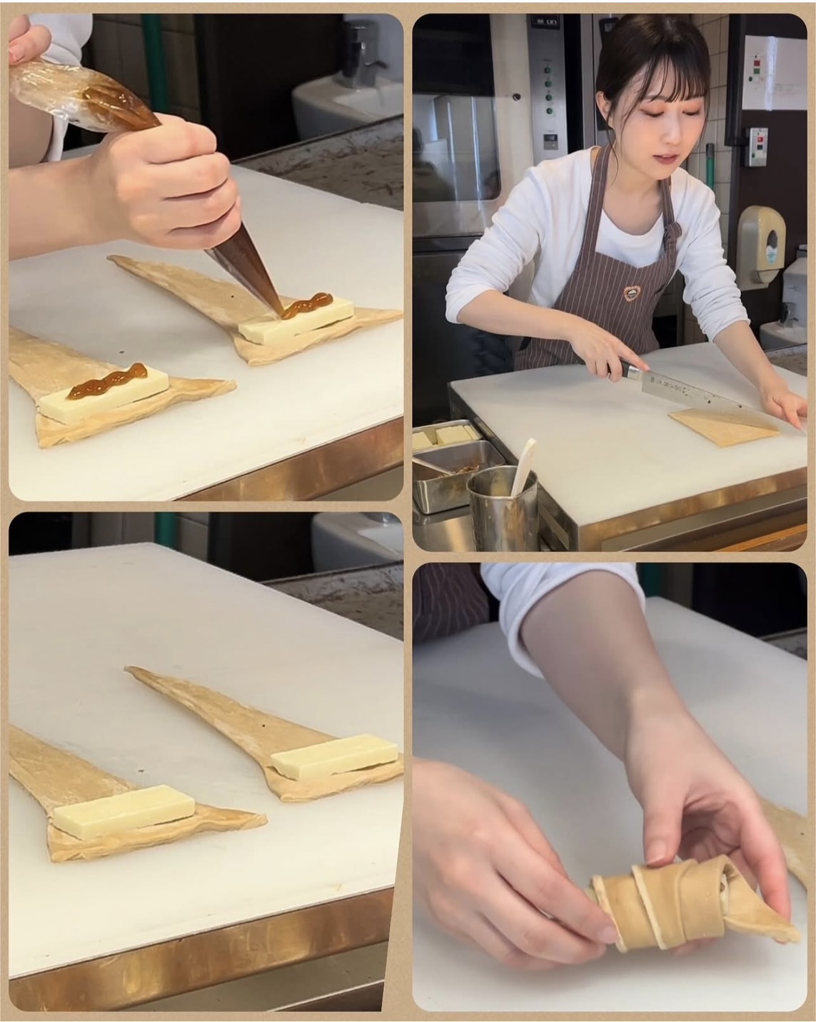 テストキッチンでは普段は見られない成形や焼き上げの様子も拝見できます。