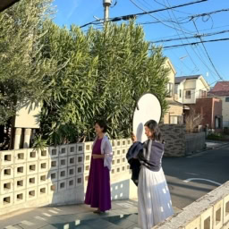 撮影風景：この風景が写真になると、次の景色になります