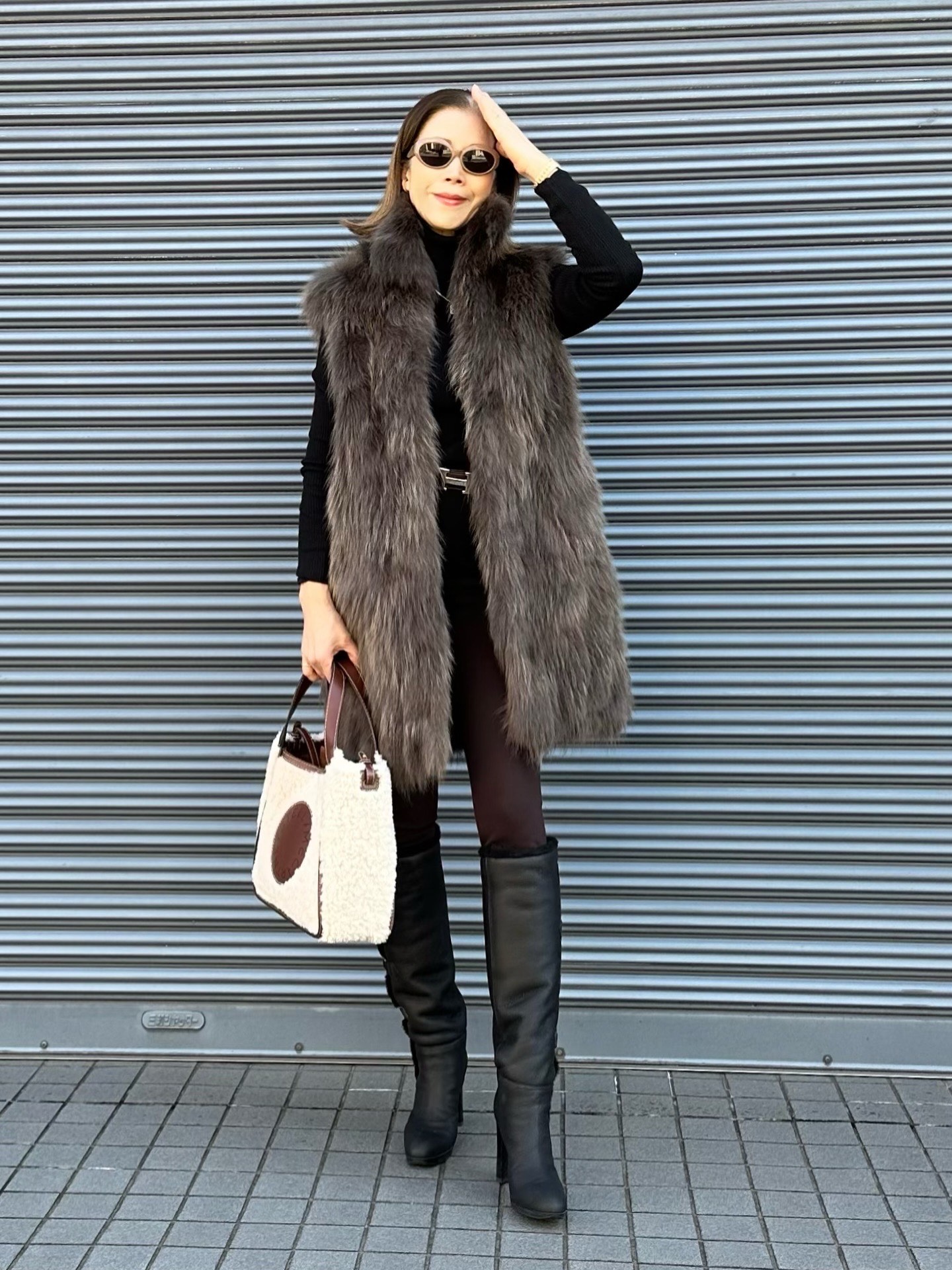 26_２月MOTOMIさんブログ_ユニクロヒートテックウルトラストレッチレギンスパンツコーデ