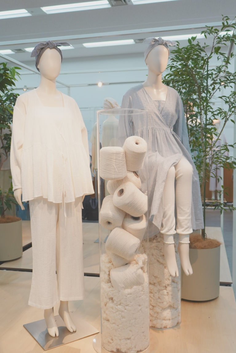 無印良品_二重ガーゼドットドビーシリーズ