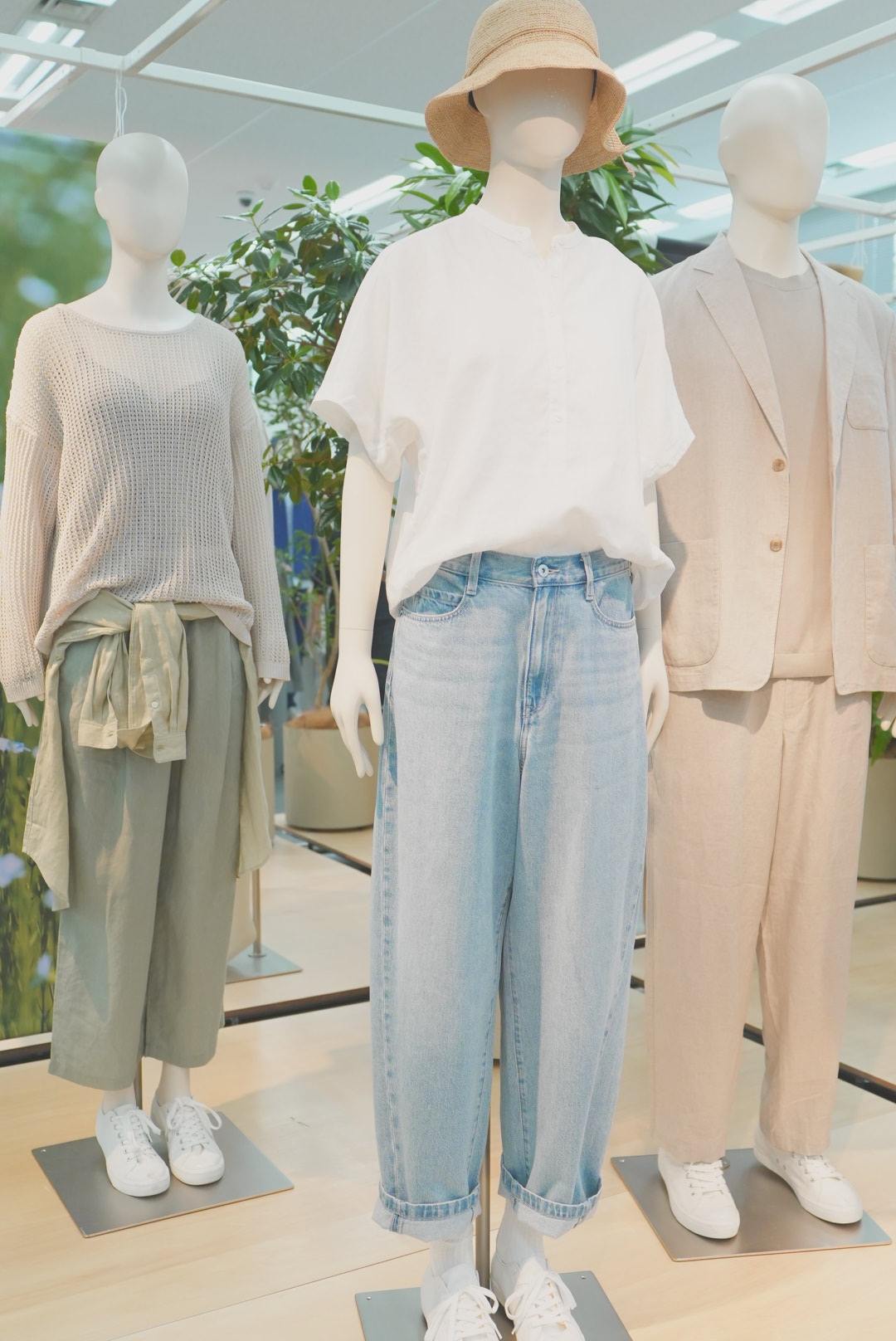 無印良品_カポック混デニム