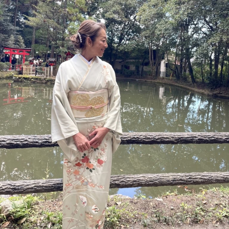 26年１月中道さんブログ＿着物で初詣