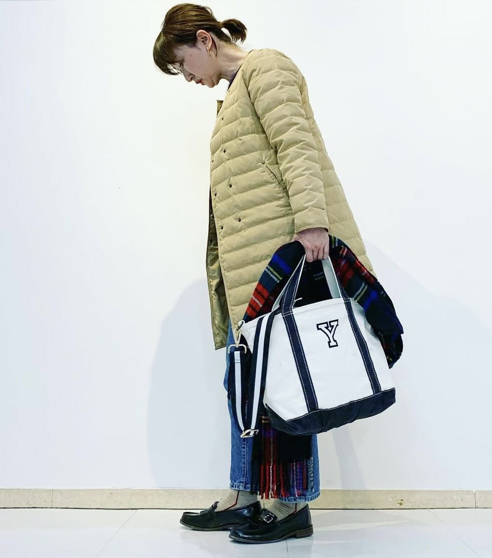 26年1月YUMIKOさんブログ_冬コーデ&L.L.Beanトートバッグ