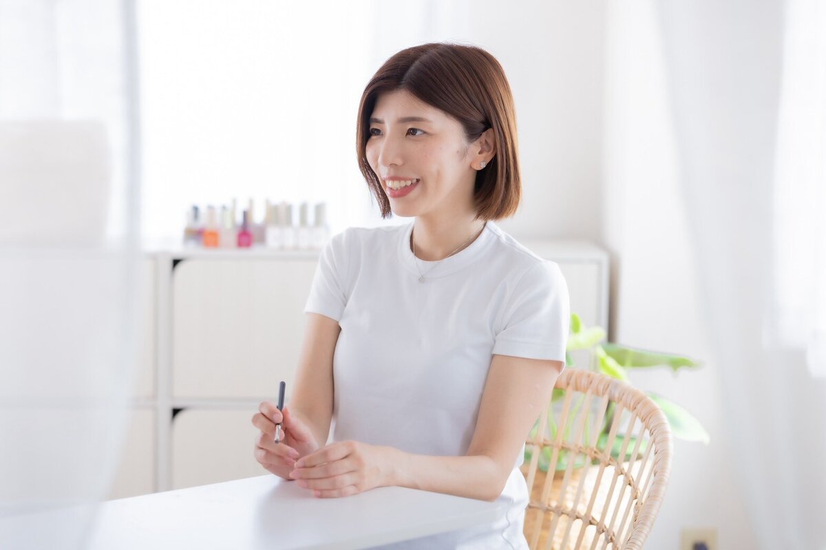 ネイリストの未来(みく)さん。「今」だけでなく「未来・これから」を考えた施術をされているとのこと。