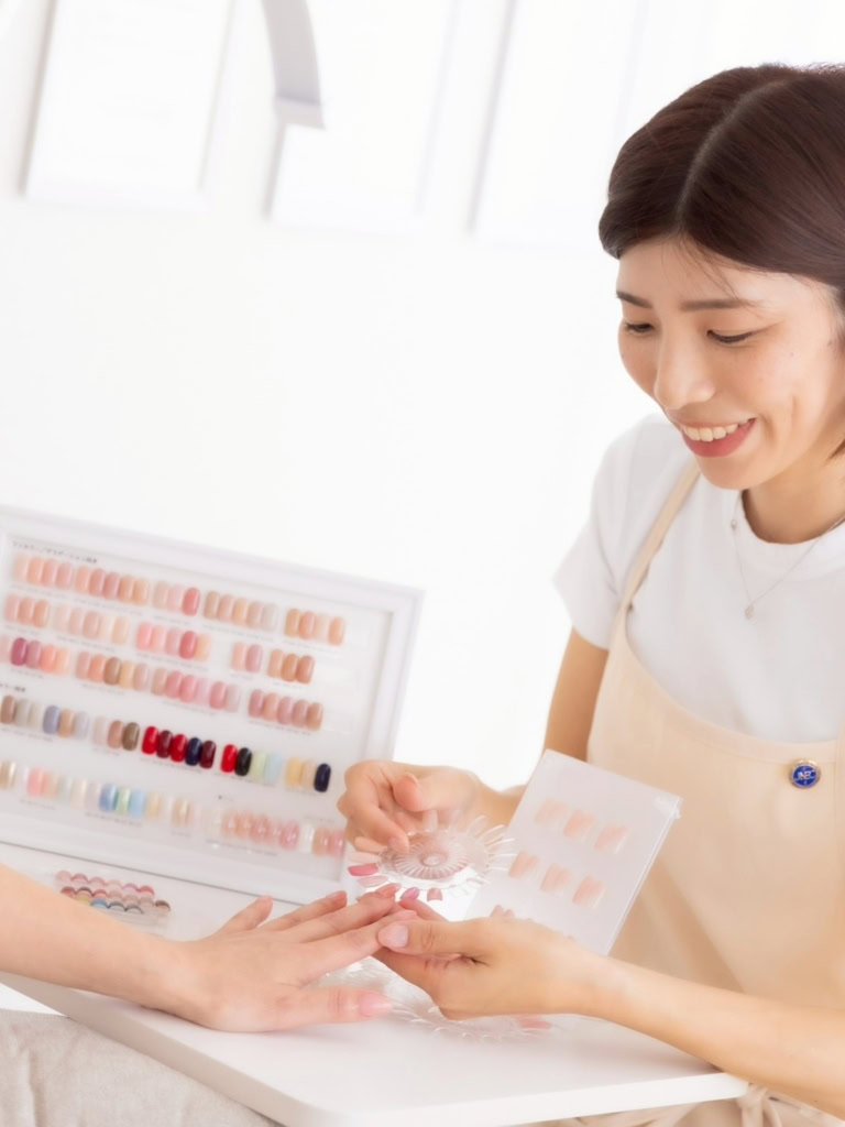 サロンでの撮影風景