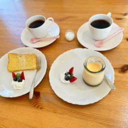 コンサートの合間にカフェでランチ