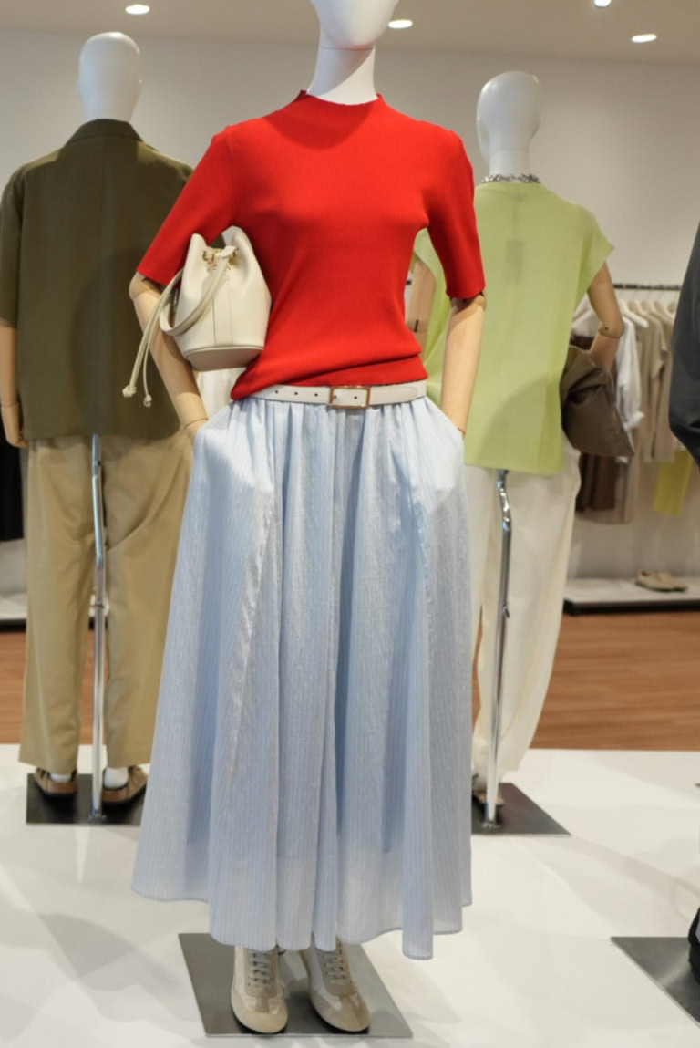 プラステ26春夏展示会_シアーアイテムコーデ