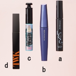 ロングブーストマスカラ 01 ¥693／セザンヌ化粧品【2/2発売】、デジャヴュ フォルミングラッシュ グロウブラック ¥1,760／イミュ【3/3発売】、マジョリカ マジョルカ ラッシュエキスパンダー ネオラッシュ BK909 ¥1,760／資生堂【2/21発売】、TWKシンピュアブ【3/5発売】