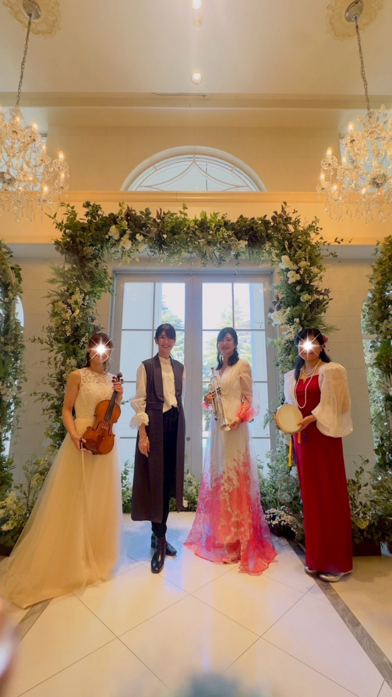 シンガーソングトランペッターで、NPO法人音育プレママパーティ代表の山口りえさんと