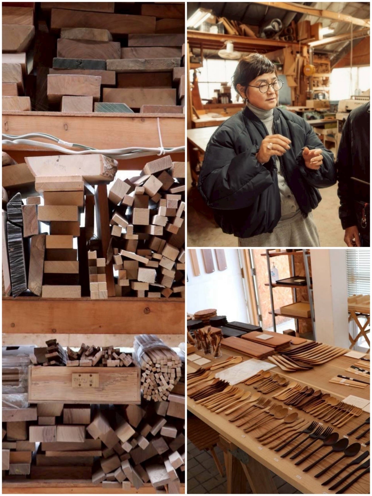 木工家・酒井航さんの工房の横にある、購入可能なアイテム