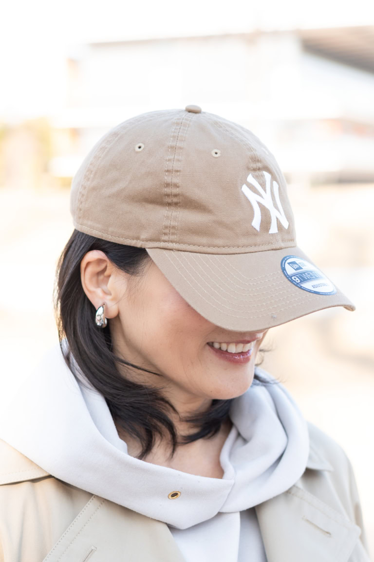 50代6日間コーデ_カジュアル編「DAY5」_キャップ