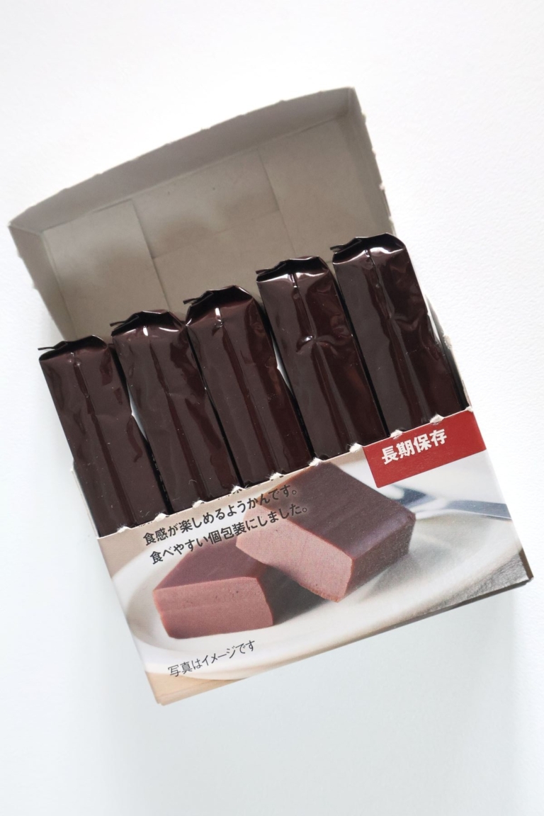 「無印良品」備蓄おやつ　チョコようかん