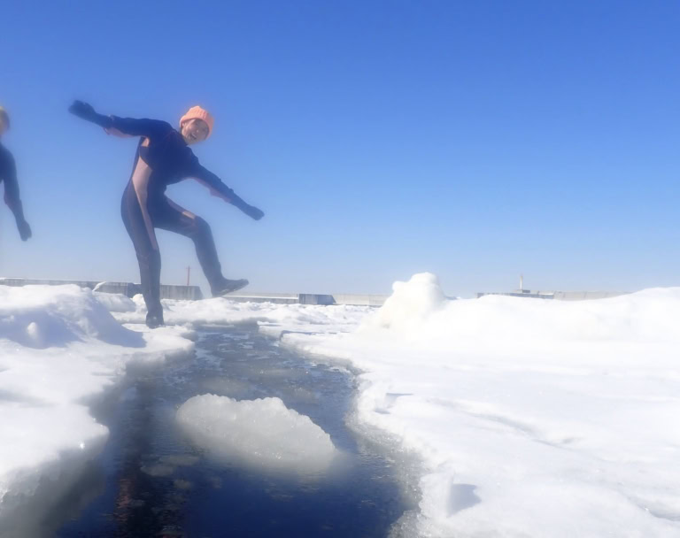 北海道 知床 ウトロ 流氷ウォーク