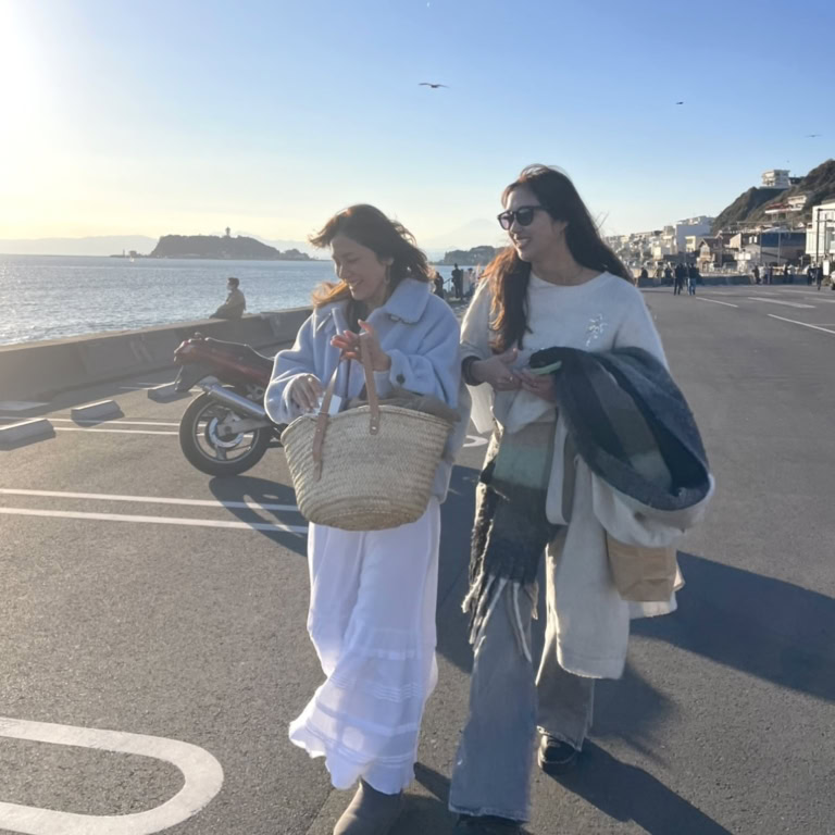 中道さん26年2月ブログ_鎌倉の海へ