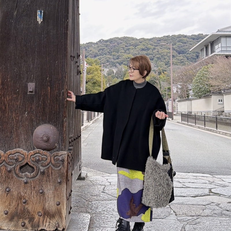 【60代おでかけ】京都・祇園の京懐石料理『ゆやま』で豪華ランチを堪能。おでかけコーデは冬のセールで買ったアイテムも大活躍！【60代ファッション】