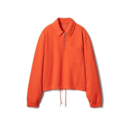 「スウェットハーフジップシャツ」￥3,990