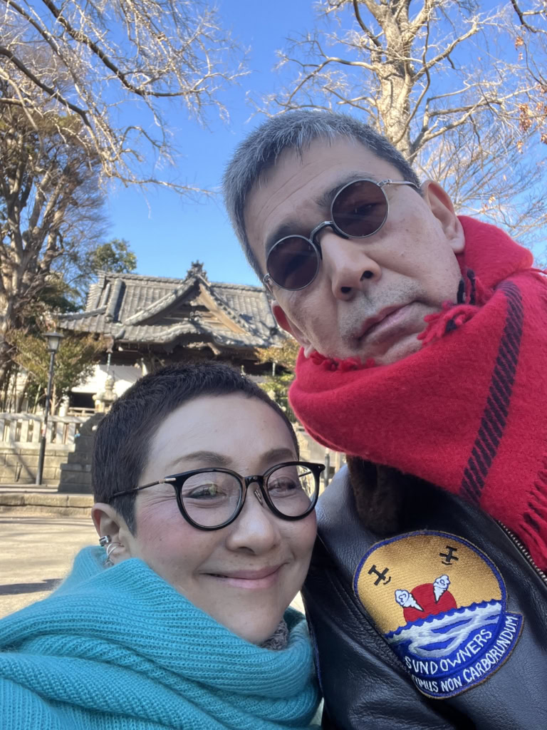 加藤理恵さんの青コーデ