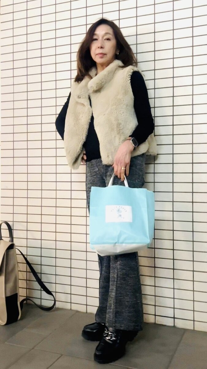 大谷りえ子さんの着こなし