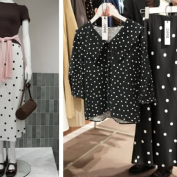 GU26春夏展示会_フレンチプレッピーなドット柄アイテム