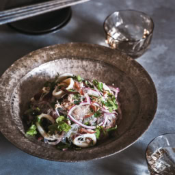 いかとひき肉の春雨のサラダ