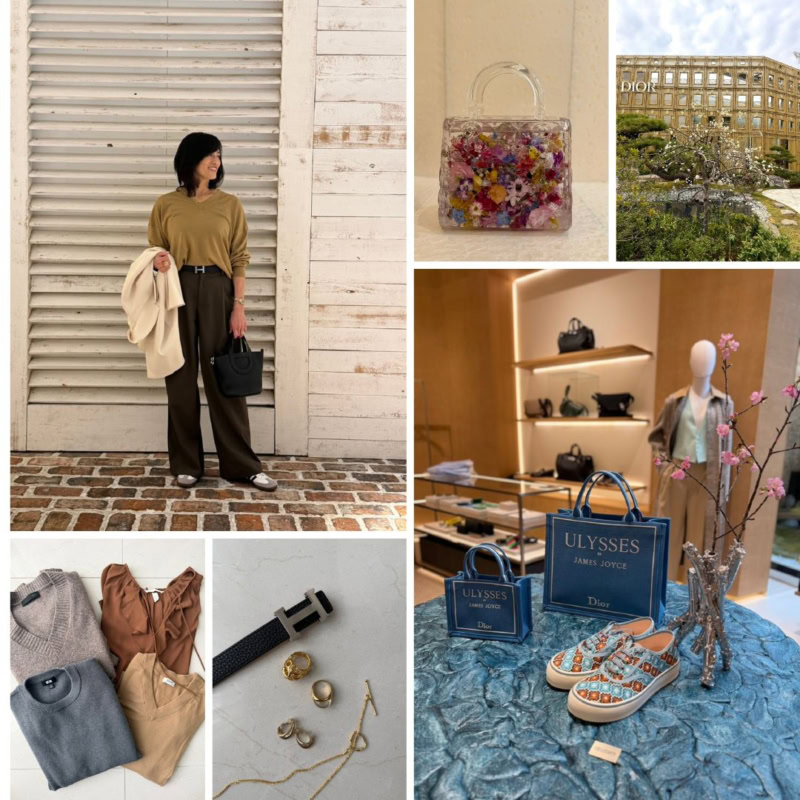 【60代ブログ】アースカラーで作る大人コーデ&話題の「ディオールバンブーパビリオン」へお出かけ|素敵ブロガー豊田真由美さん