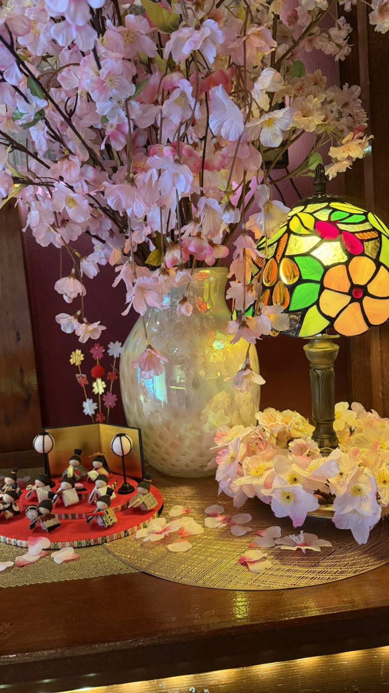 「さくら茶寮」に飾られているお雛様