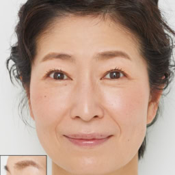 まつげメイクありのメイク