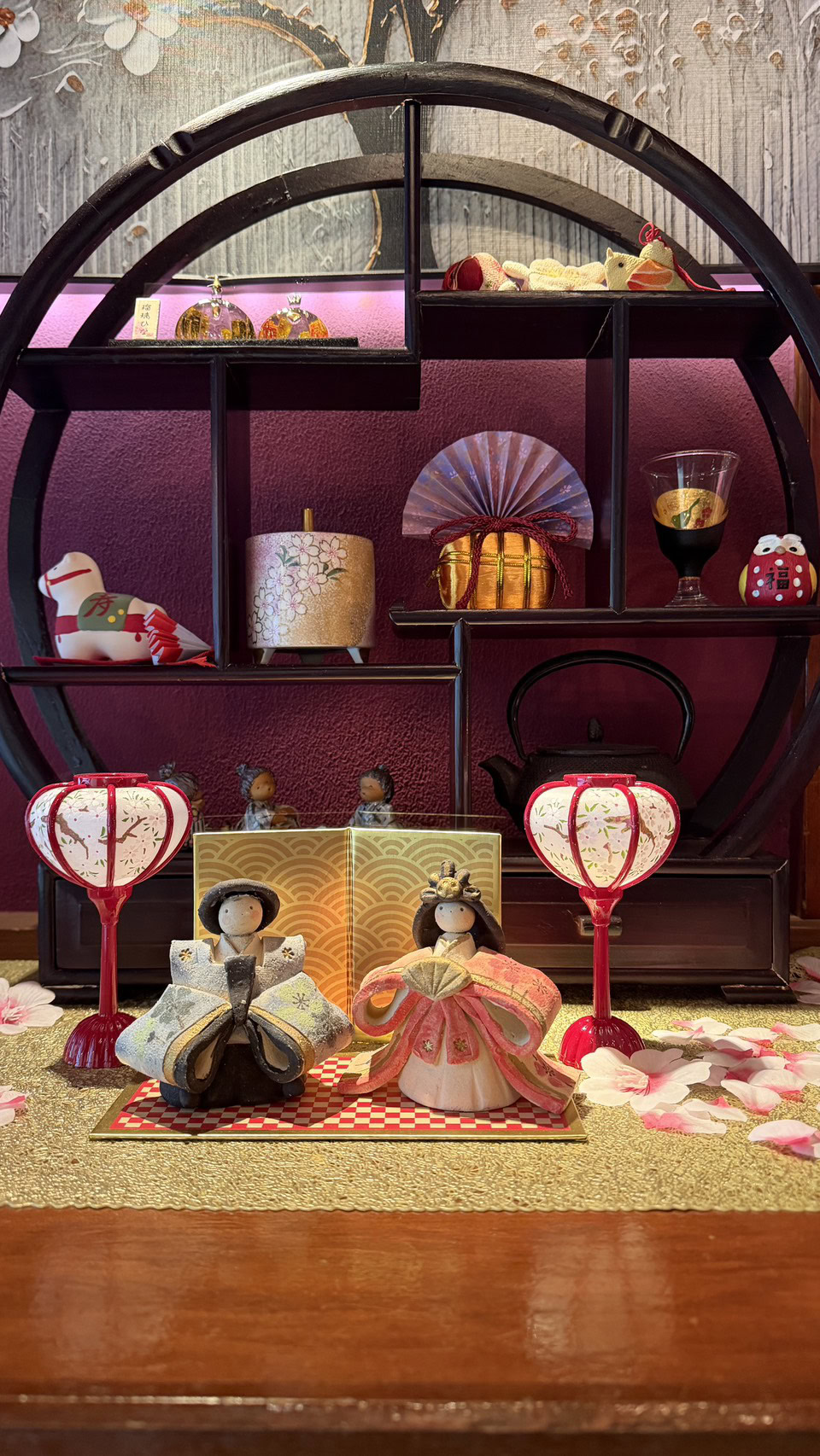 「さくら茶寮」に飾られているお雛様