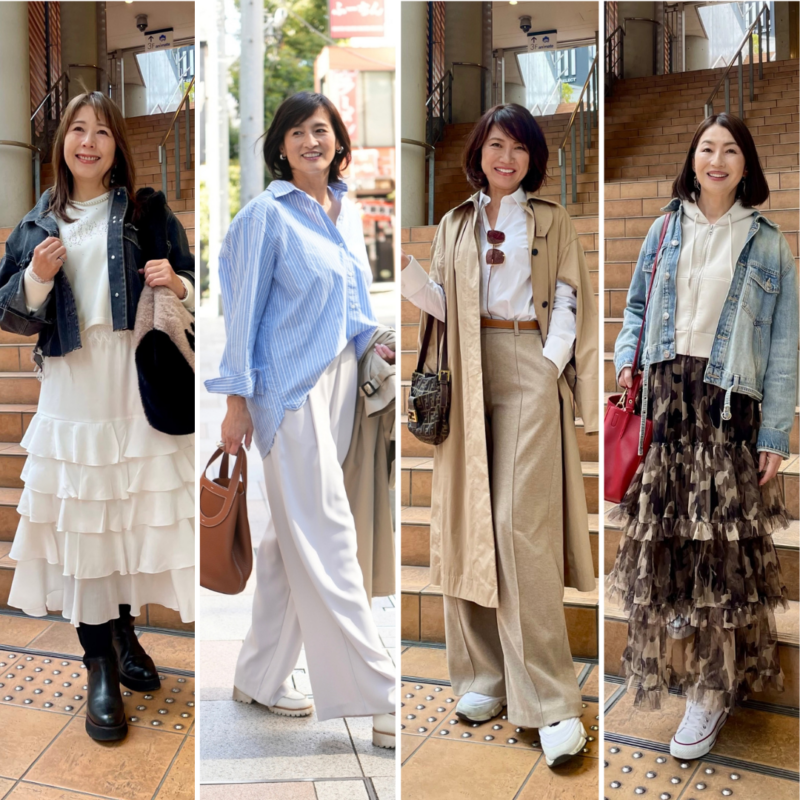 【50・60代スナップ】大人のシャツ＆デニムはこう着る！プチプラも上手に取り入れた春ファッション4選
