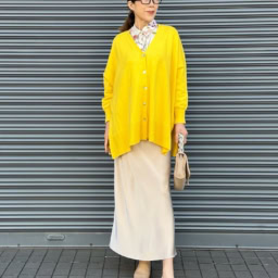 26年4月MOTOMIさんブログ_イエローチャレンジコーデ