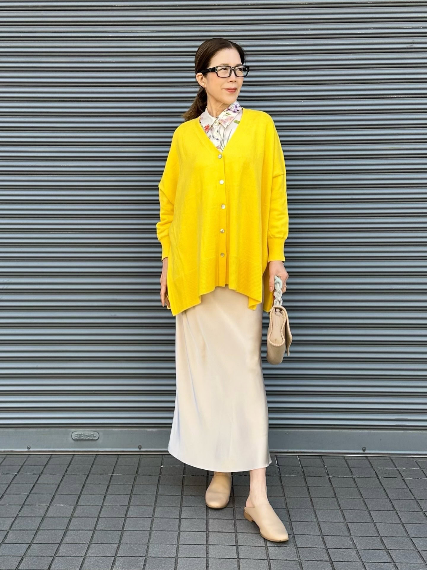 26年4月MOTOMIさんブログ_イエローチャレンジコーデ