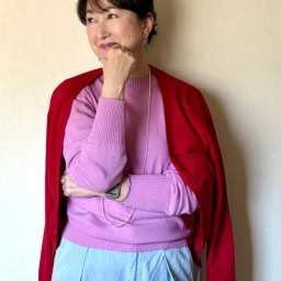 26年3月YUMIKOさんブログ_ le ciel de HARRISS ル シェル ドハリス)のニットコーデ