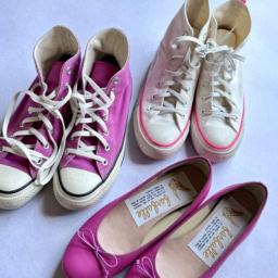 26年3月YUMIKOさんブログ_ピンクシューズでさりげなく春を取り入れて