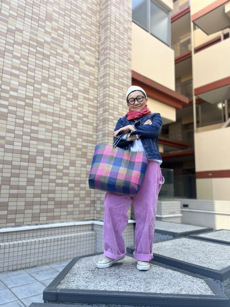 Gジャン…グリーンレーベル古着、ピンクパンツ…フレームワーク