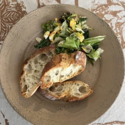 塗師の赤木明登さん策のパン皿