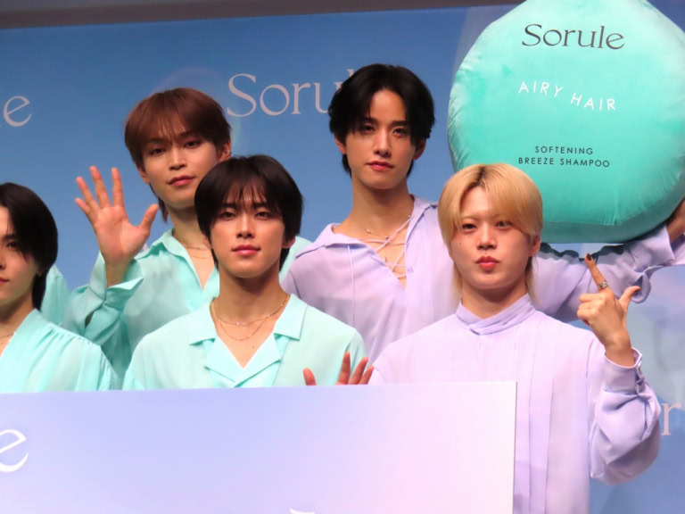 JO1 ヘアケアブランド「Sorule（ソルレ）」新CM発表会