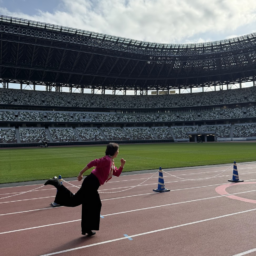 トラックを走ってみました。