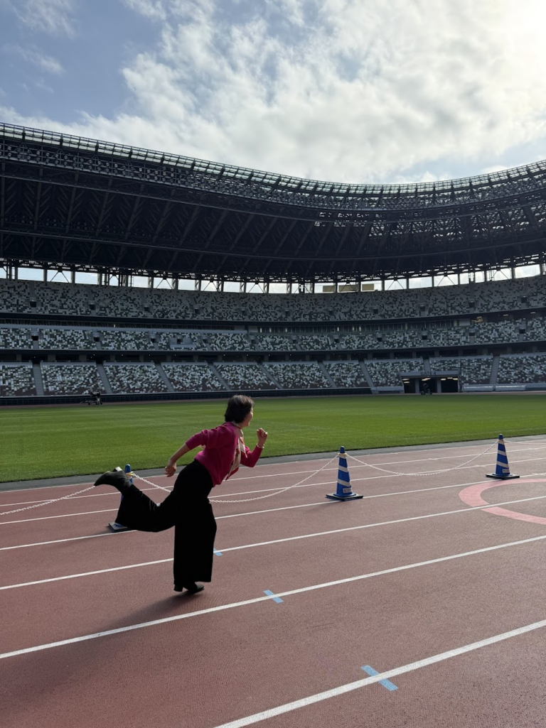 トラックを走ってみました。
