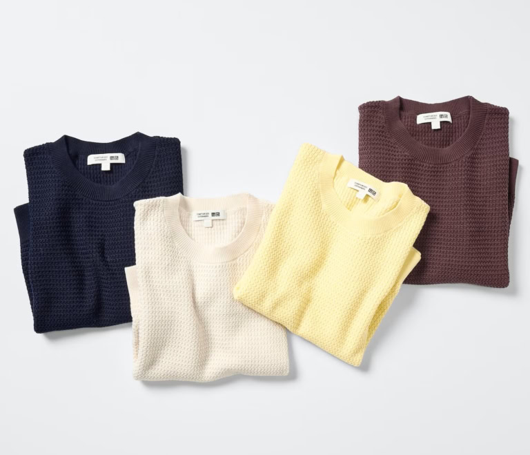 UNIQLO and COMPTOIR DES COTONNIERS コットンクルーネックセーター