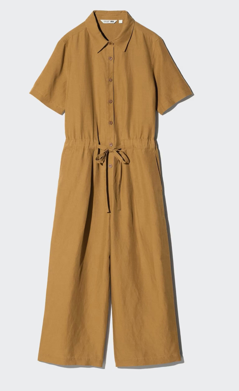 UNIQLO and COMPTOIR DES COTONNIERS リネンブレンドジャンプスーツ